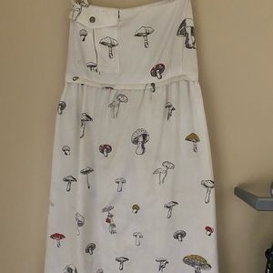 Anthropologie mushroom mini dress